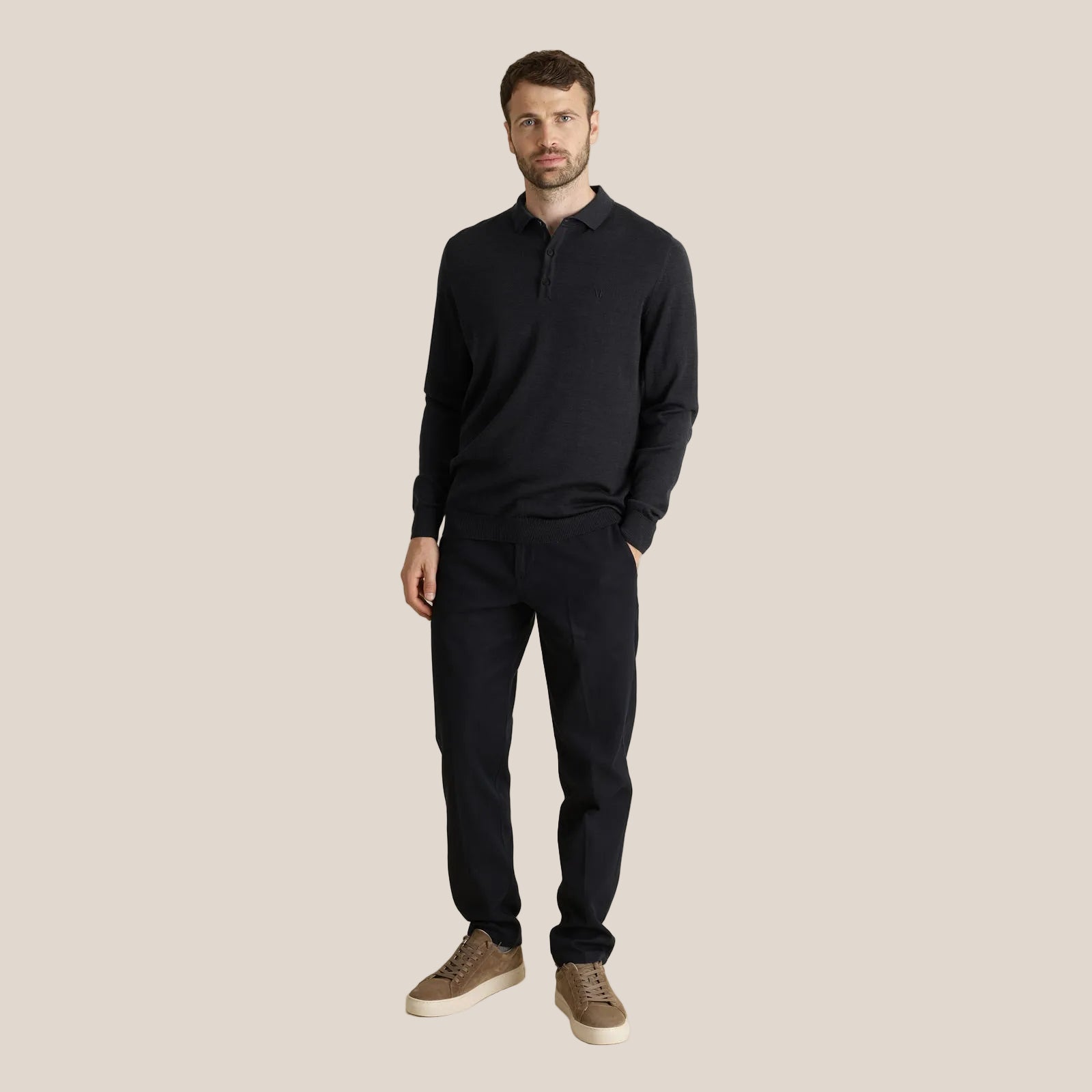 LEGNA Polo Sweater Lightweight
